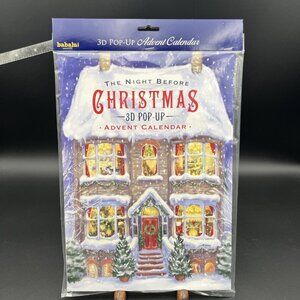 The Night Before Christmas 3D Pop-Up Advent Christmas Calendar Babalu NEW SEALED